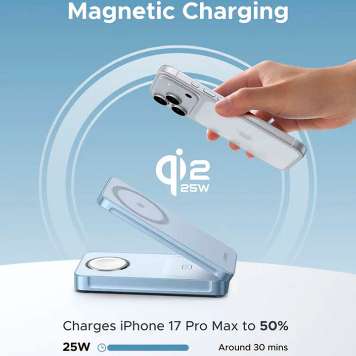 Power Bank Magnetico 25W 3 en 1 W757