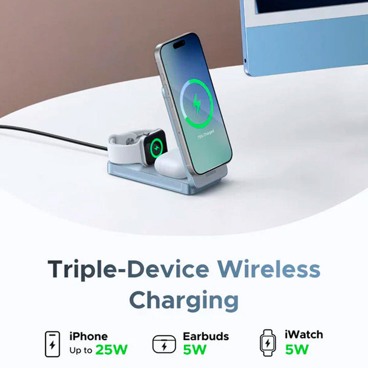 Power Bank Magnetico 25W 3 en 1 W757