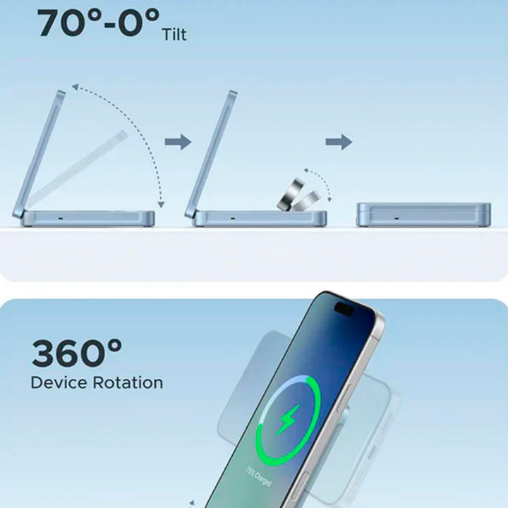 Power Bank Magnetico 25W 3 en 1 W757