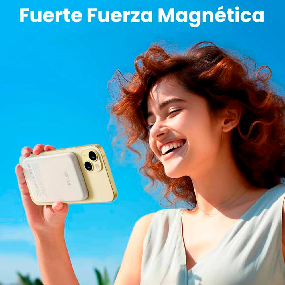 Power bank magnético inalámbrico UGREEN PB560 5000 mAh, 15 W / 7.5 W - Achorao