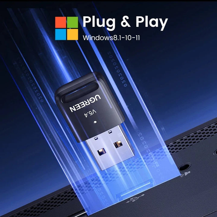 Adaptador USB Bluetooth UGREEN CM748 5.4 para PC y laptop - Achorao