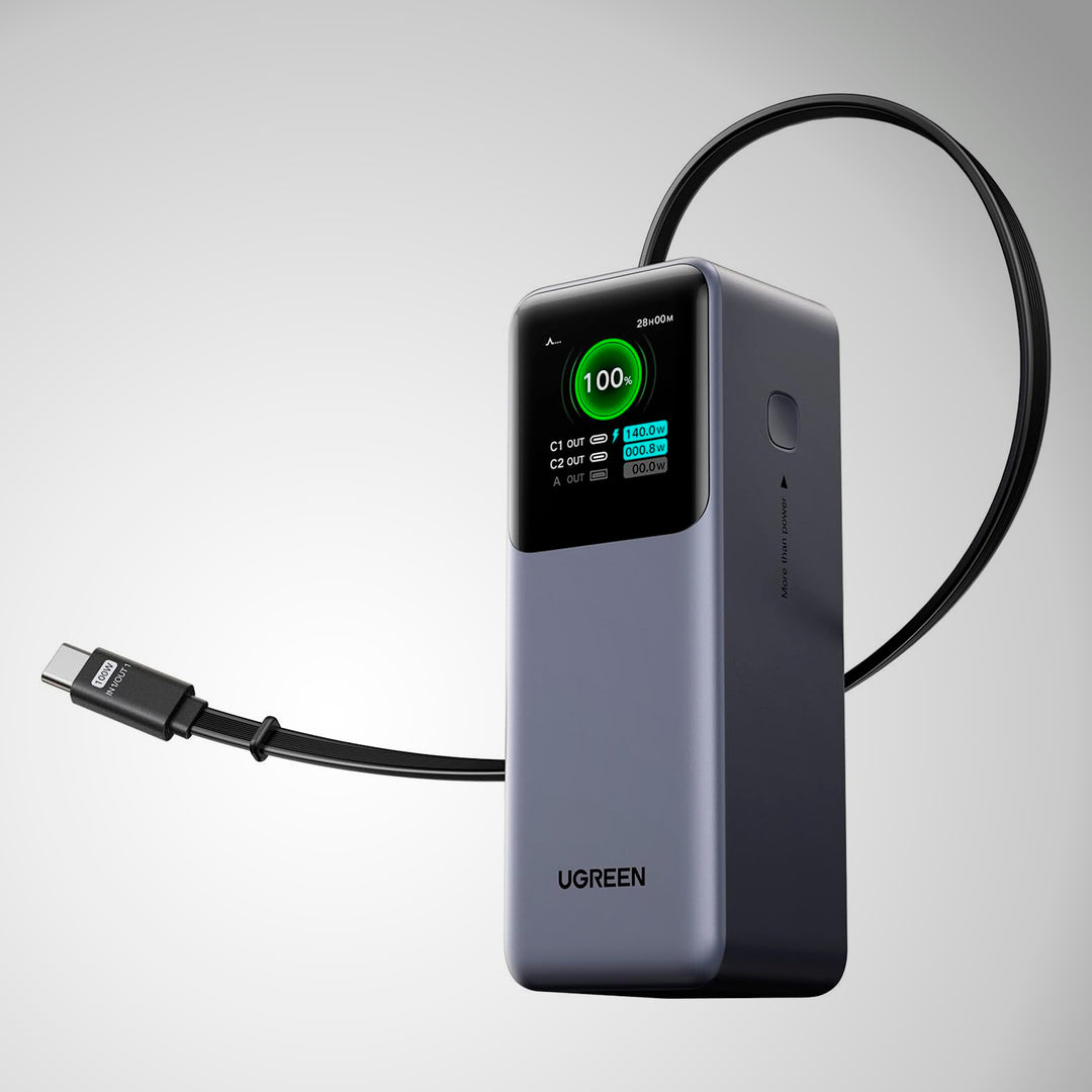 Power bank UGREEN PB726 20000 mAh, 165 W retráctil - Achorao