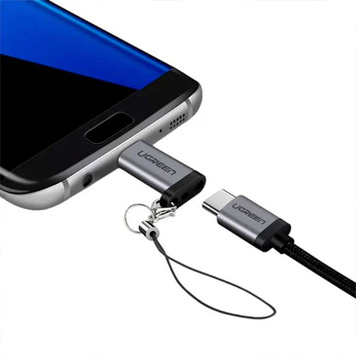 Adaptador Ugreen USB-C Female a Micro USB GRAY US282 - Achorao