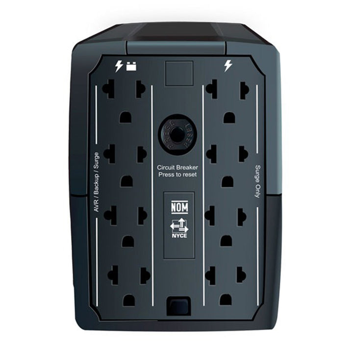 UPS CDP R-UPR758I 750VA/375W 8 SALIDAS / 5 PORT USB / 1 TIPO C - Achorao