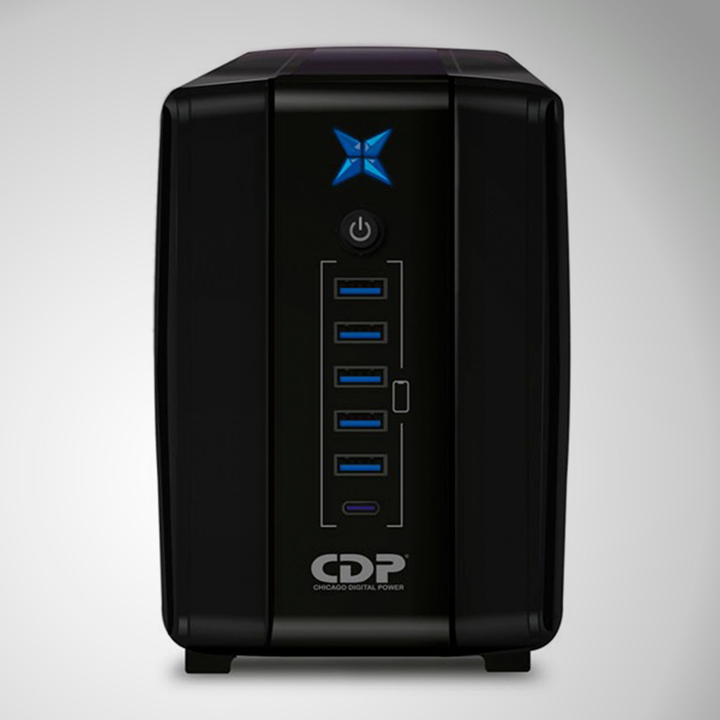 UPS CDP R-UPR758I 750VA/375W 8 SALIDAS / 5 PORT USB / 1 TIPO C - Achorao