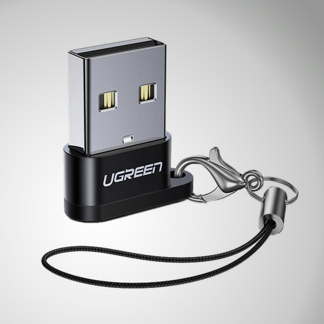 Adaptador USB UGREEN US280 USB-A a USB-C hembra, black - Achorao