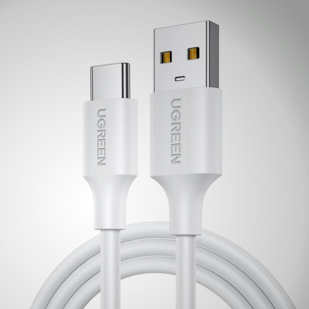 Cable UGREEN USB-A 2.0 a USB-C Nickel Plating (White) US287 60121