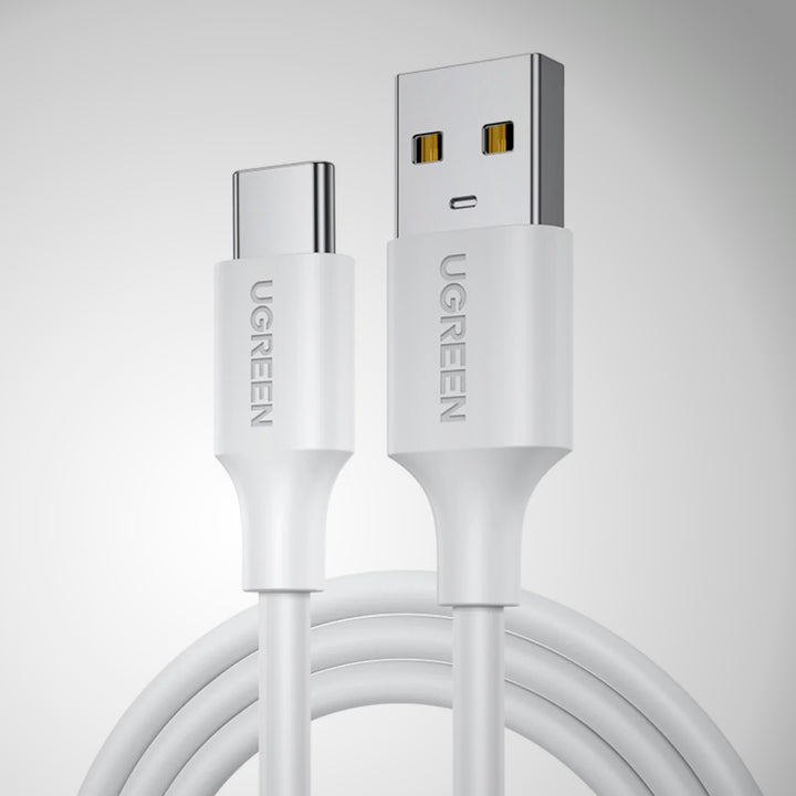 Cable UGREEN USB-A 2.0 a USB-C Nickel Plating (White) US287 60121