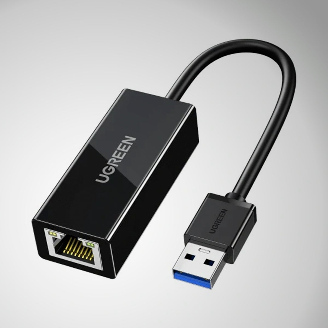 Adaptador USB 3.0 a Ethernet 1 Gigabit UGREEN 1000 Mbps (Black) CR111