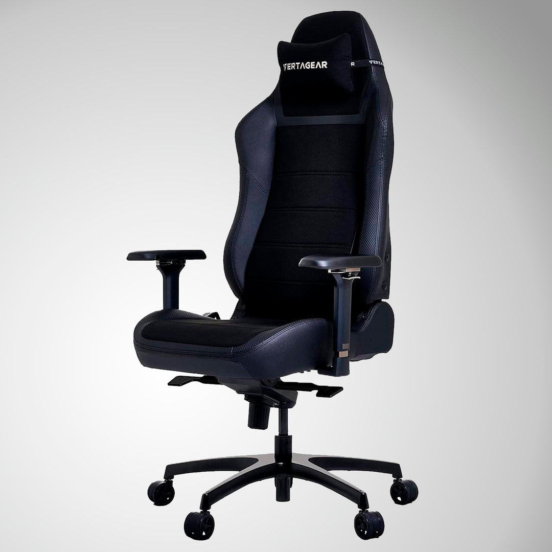 Silla gamer Vertagear PL6800 Silla ergonómica grande y alta para juegos con sistemas de asiento lumbar y VertaAir ContourMax - Achorao