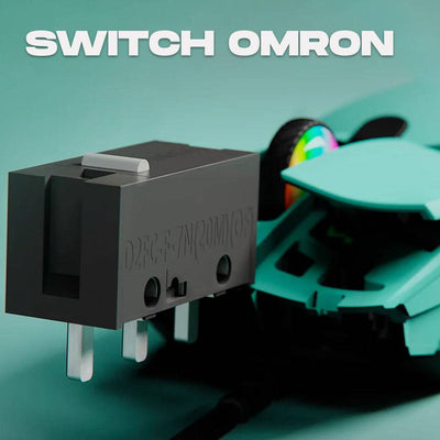 VSG Aurora Mouse Óptico Gamer Ambidiestro Ultraliviano, 6 Niveles de dpi, Gliders de Teflón, Botones Programables e Iluminación RGB, 72g - Achorao