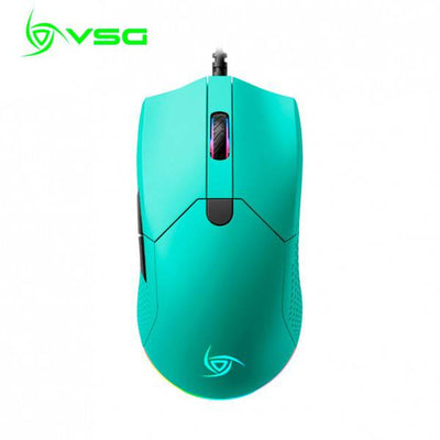 VSG Aurora Mouse Óptico Gamer Ambidiestro Ultraliviano, 6 Niveles de dpi, Gliders de Teflón, Botones Programables e Iluminación RGB, 72g - Achorao
