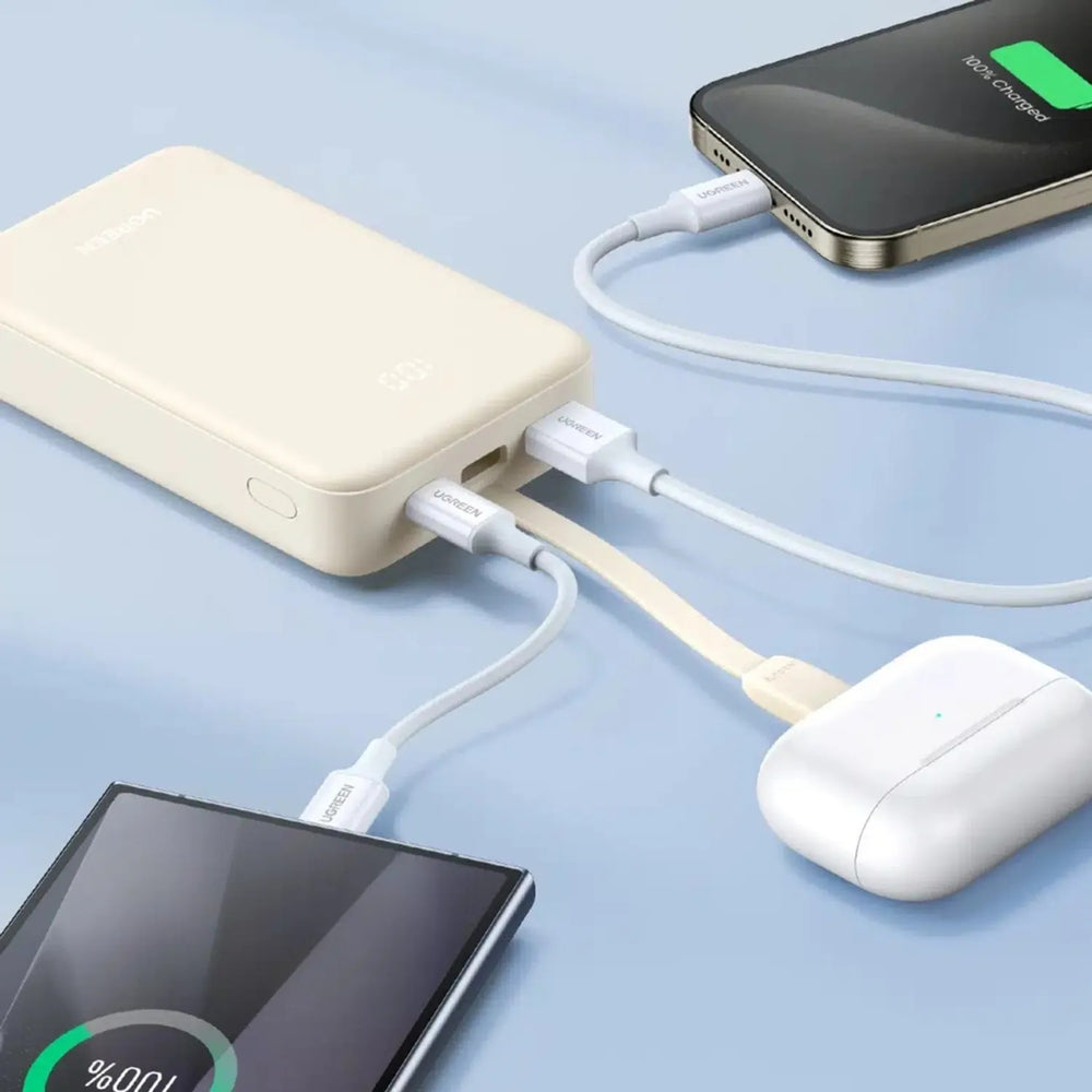 Power bank UGREEN PB505 20000 mAh, 20 W, beige - Achorao