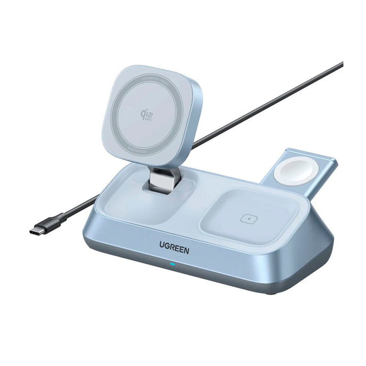 PowerBank Magnético Ugreen Magflow Magsafe Qi2, 3 en 1. W711