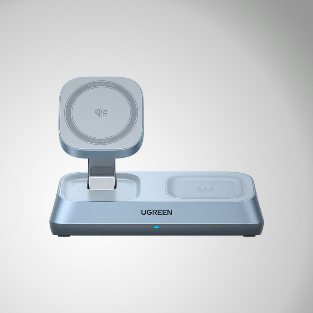 PowerBank Magnético Ugreen Magflow Magsafe Qi2, 3 en 1. W711
