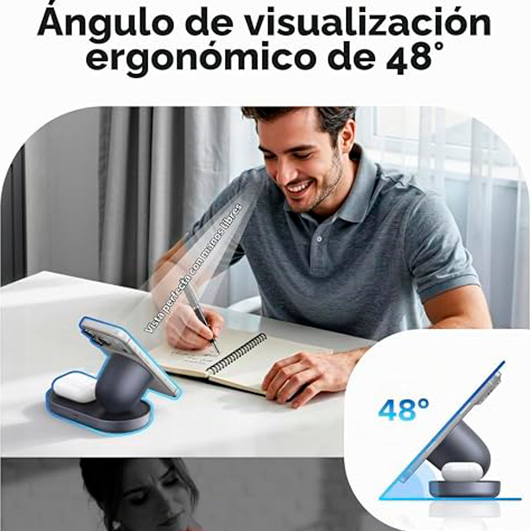 Cargador magnético UGREEN 2-in-1 Zapix series 25w W751