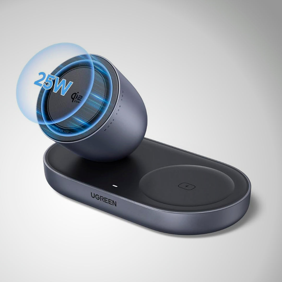 Cargador magnético UGREEN 2-in-1 Zapix series 25w W751