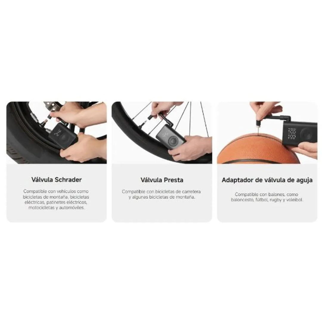 Compresor de Aire Portátil Xiaomi Mijia Bomba Eléctrica Recargable 150 PSI Modelo MJBXCQBQW RN