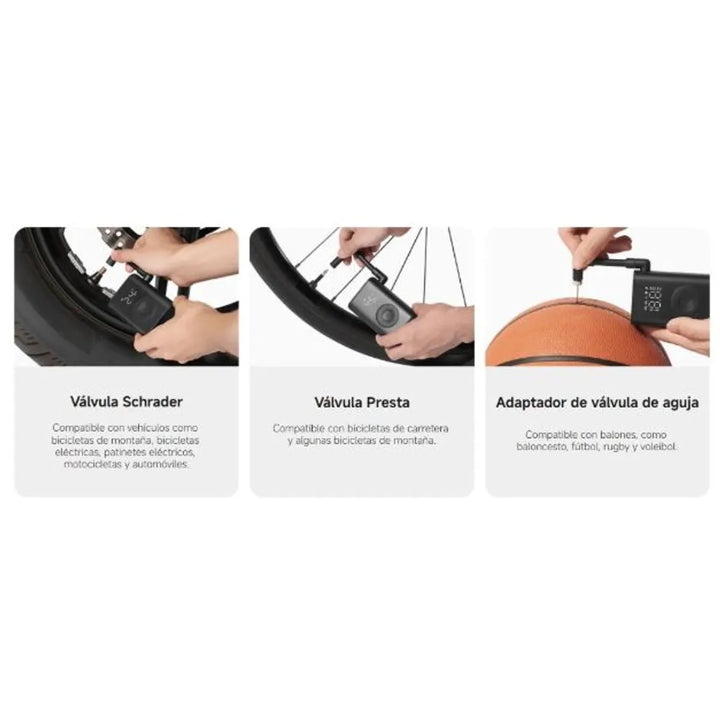 Compresor de Aire Portátil Xiaomi Mijia Bomba Eléctrica Recargable 150 PSI Modelo MJBXCQBQW RN
