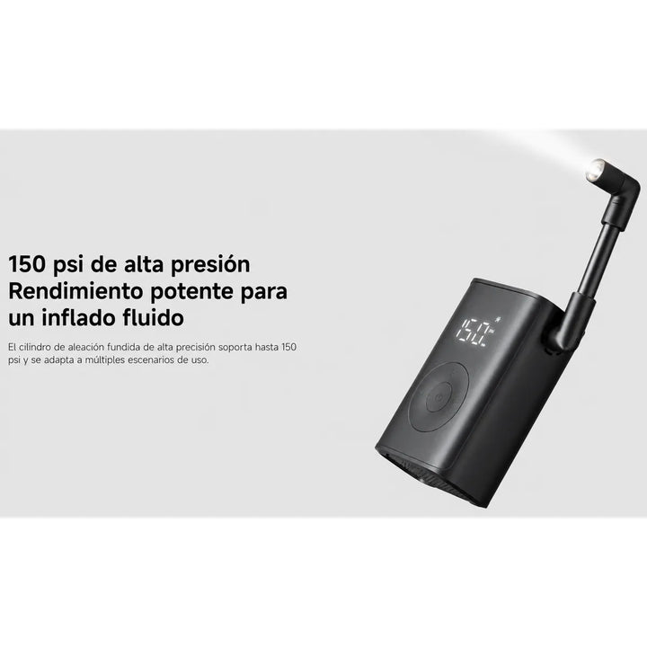 Compresor de Aire Portátil Xiaomi Mijia Bomba Eléctrica Recargable 150 PSI Modelo MJBXCQBQW RN