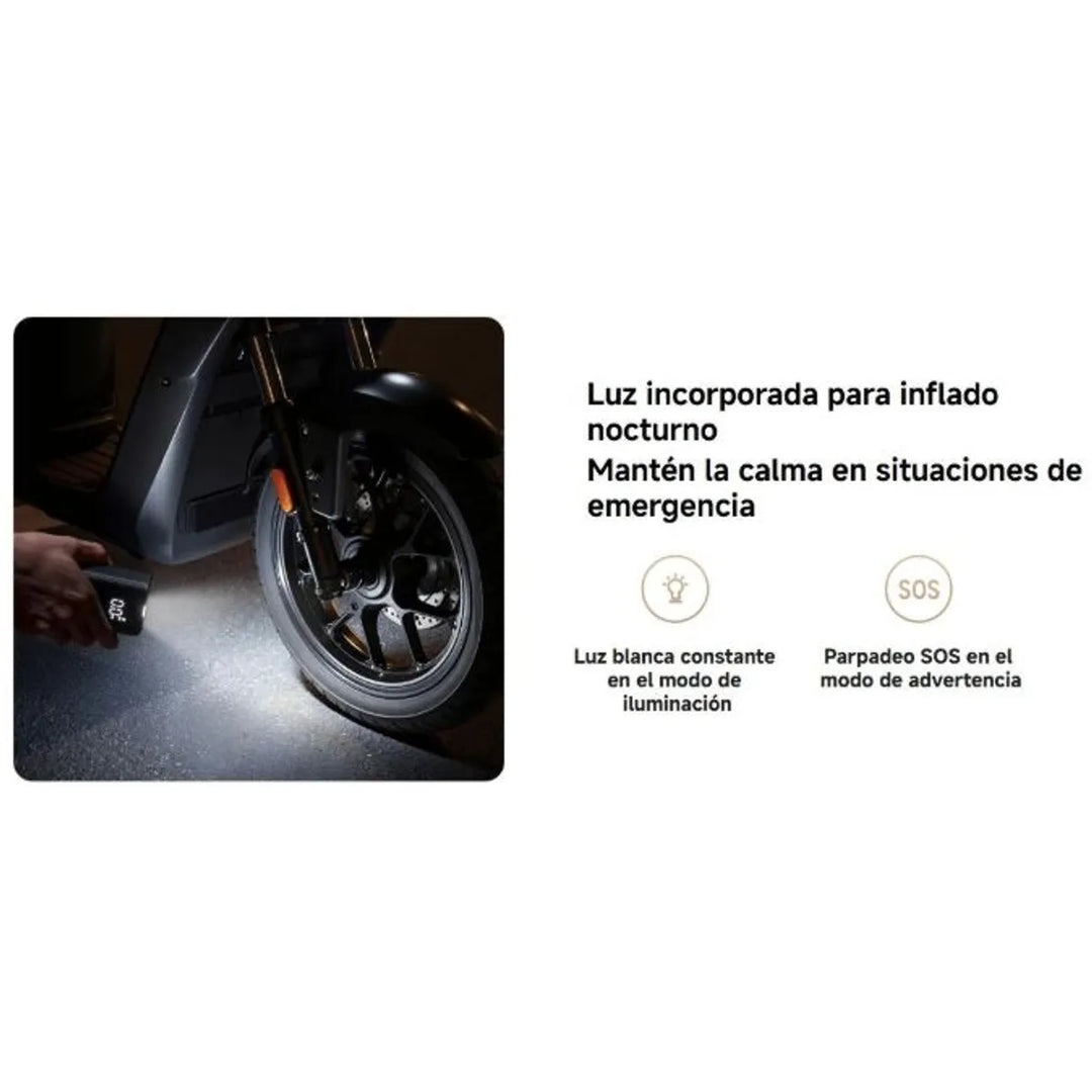 Compresor de Aire Portátil Xiaomi Mijia Bomba Eléctrica Recargable 150 PSI Modelo MJBXCQBQW RN