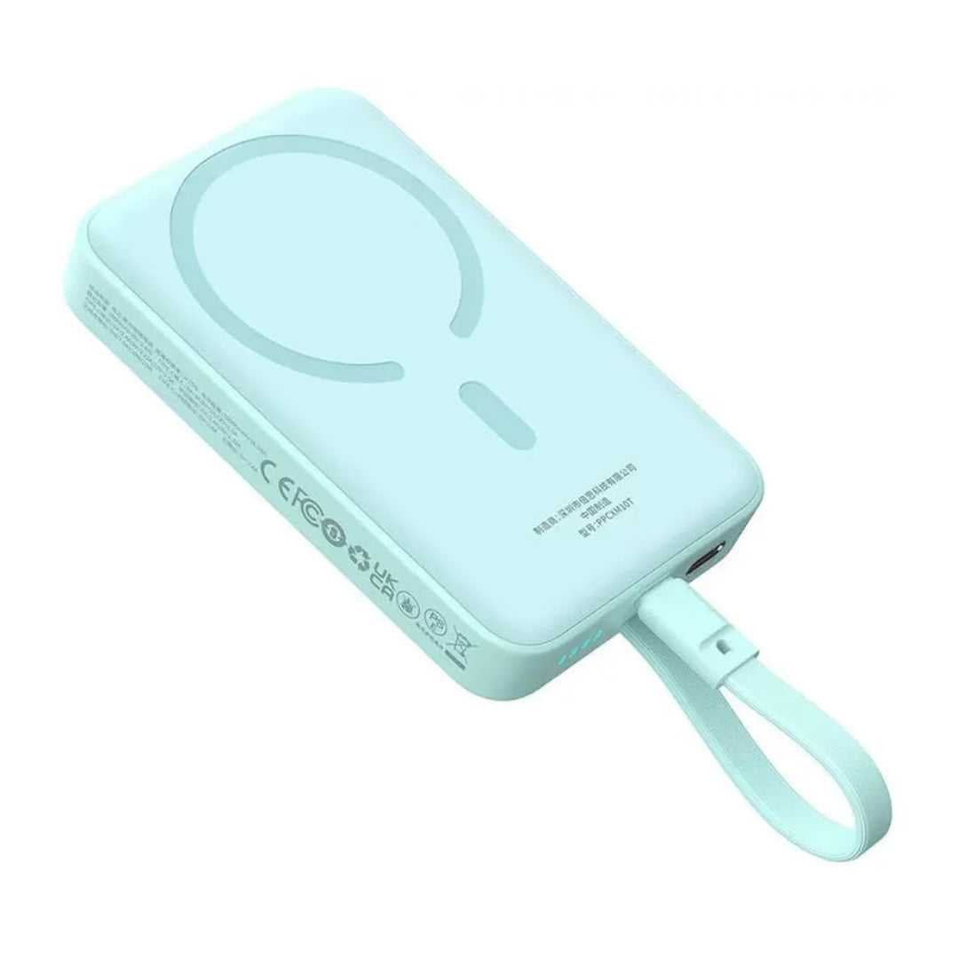 Mini PowerBank inalámbrico magnético Baseus, 10000 mAh, 30W Carga rápida, con cable tipo C