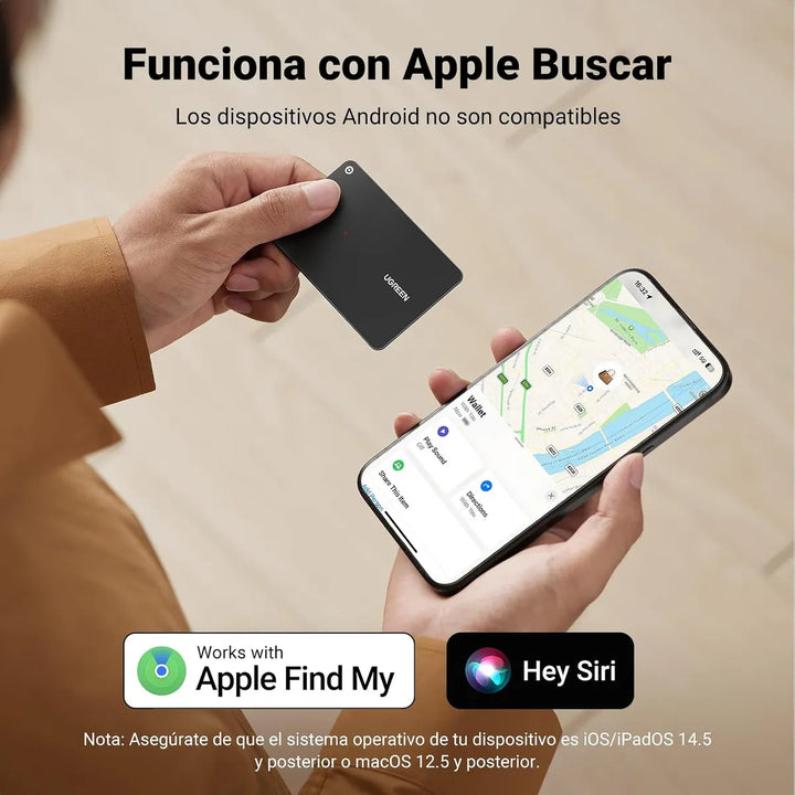Rastreador inteligente UGREEN Finder Slim Pro, para IOS y Android CM915