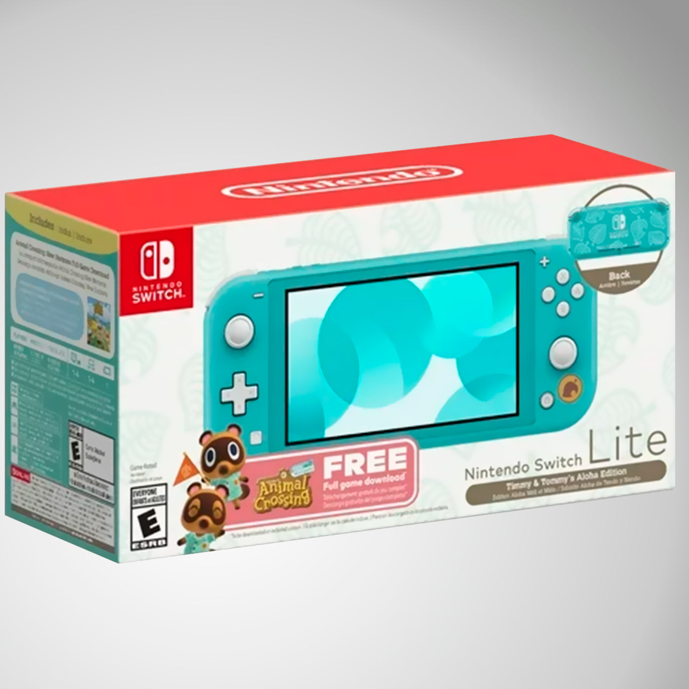 NINTENDO Switch Lite 32GB Turquesa edicion Aloha de Tendo y Nendo Animal Crossing