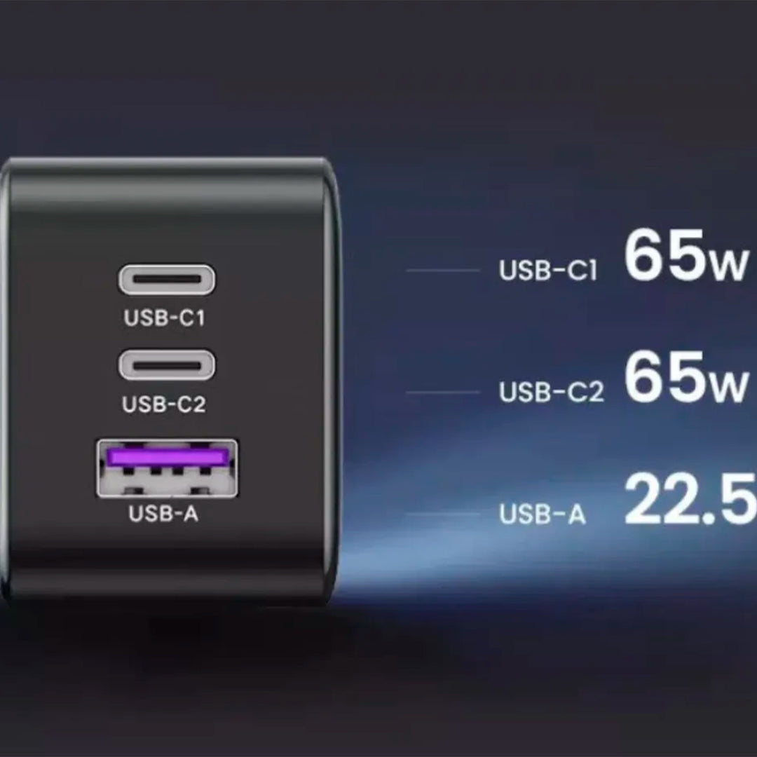 Cargador Ugreen Nexode S 65W 3-Port GaN Fast Charger US X553 - Achorao