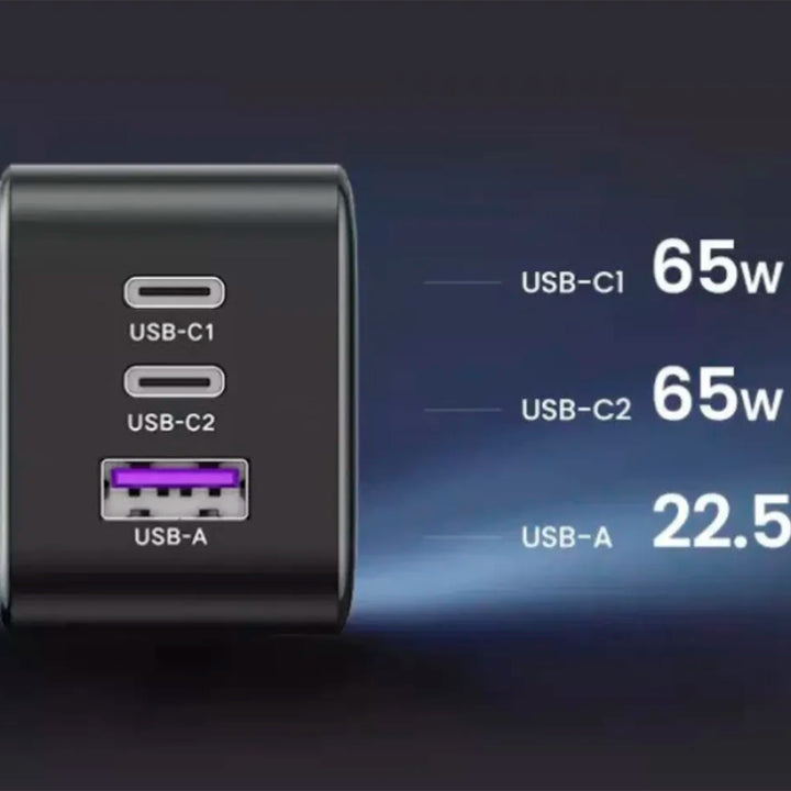 Cargador Ugreen Nexode S 65W 3-Port GaN Fast Charger US X553 - Achorao