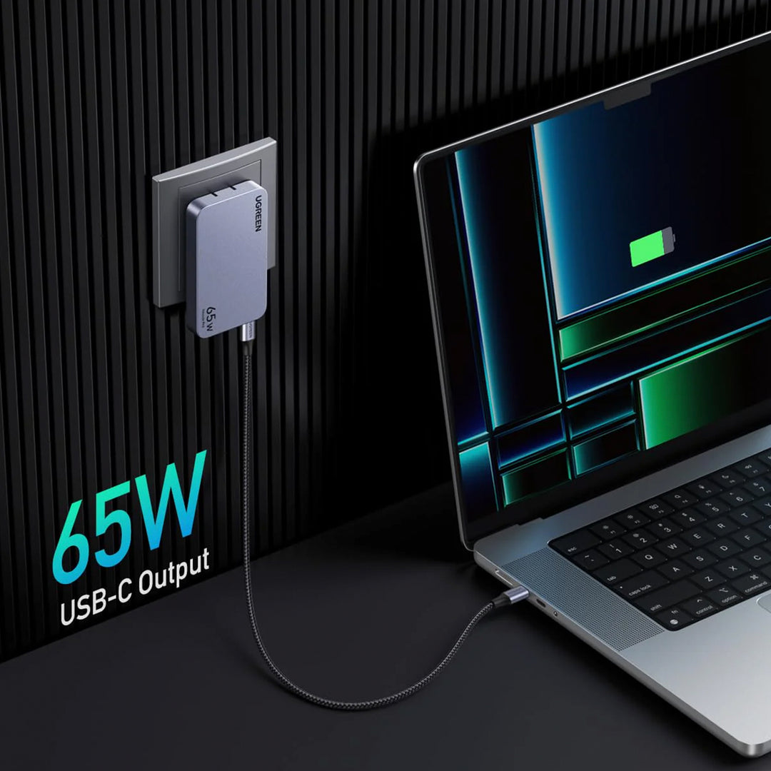 Cargador Ugreen Nexode Pro 65W 3-Port GaN US X753 - Achorao