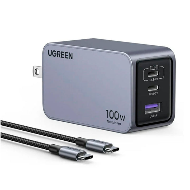 Cargador UGREEN Nexode Pro de 100 W con 3 puertos GaN X757 - Achorao