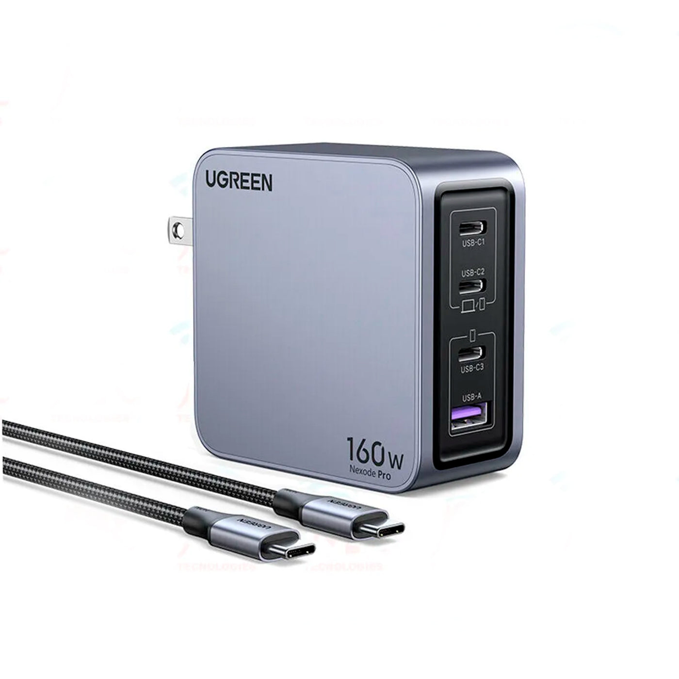 Cargador UGREEN Nexode Pro de 160 W y 4 puertos GaN X763 - Achorao