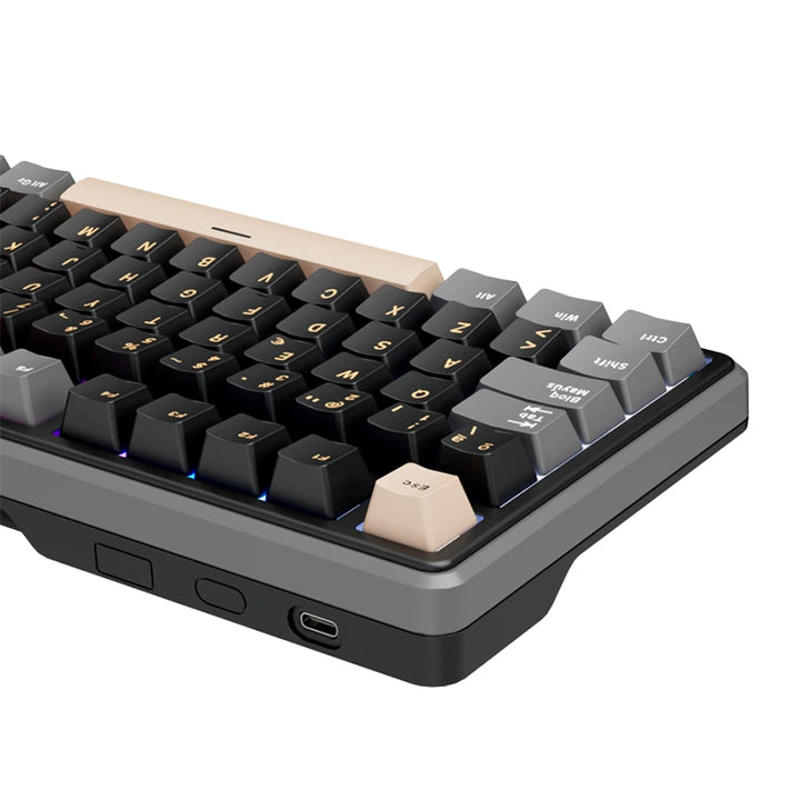 Teclado mecánico gamer Royal Kludge RK X87 Cableado PHANTOM - CREAMY SWITCH
