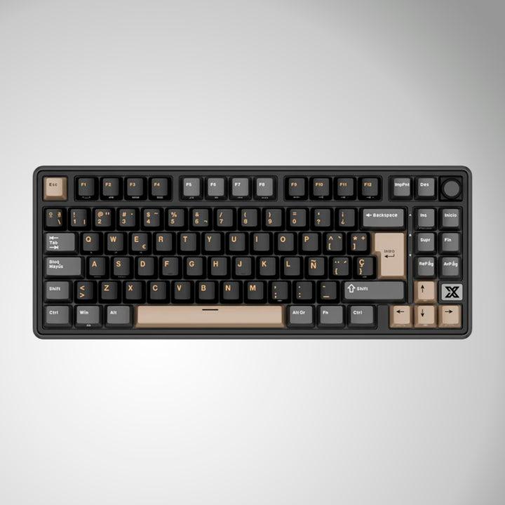 Teclado mecánico gamer Royal Kludge RK X87 Cableado PHANTOM - CREAMY SWITCH