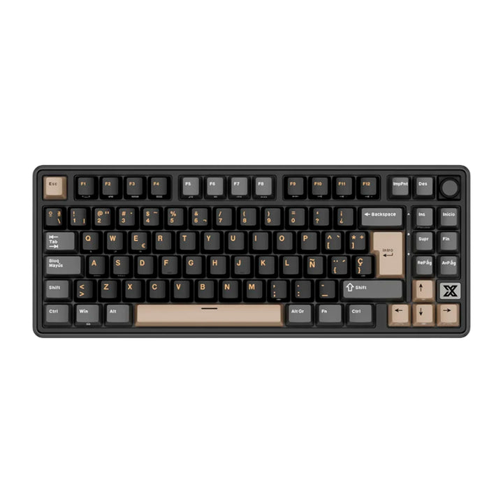 Teclado mecánico gamer Royal Kludge RK X87 Cableado PHANTOM - CREAMY SWITCH