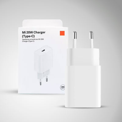 Cargador Xiaomi MI 20w Type C portable y compacto - Achorao