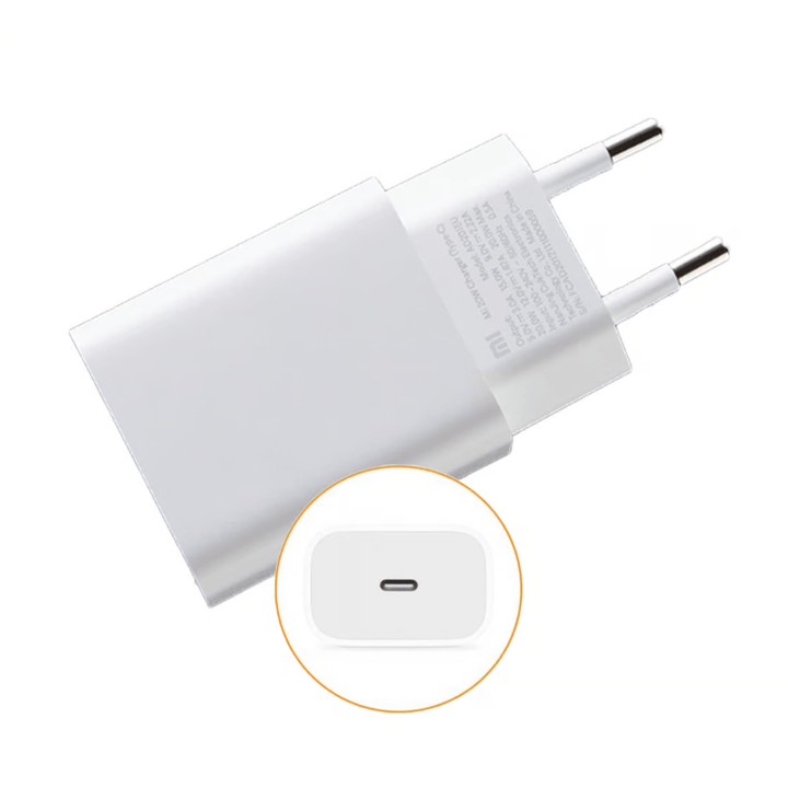Cargador Xiaomi MI 20w Type C portable y compacto - Achorao