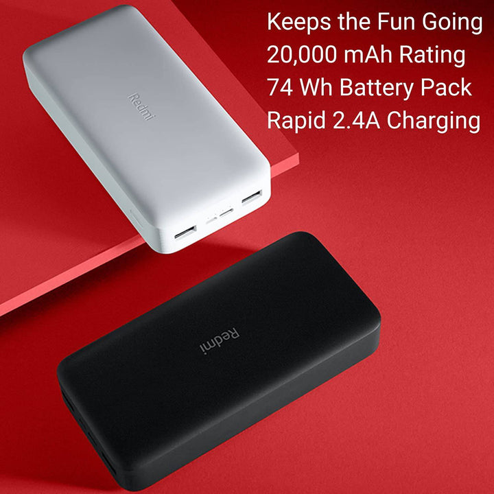 Xiaomi Redmi Powerbank Bateria Externa 20000mah Carga Rapida - Achorao
