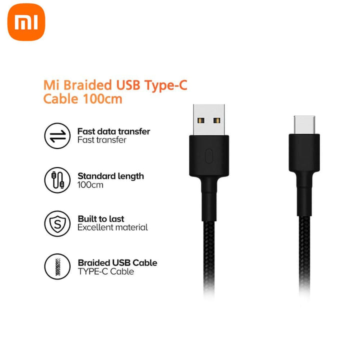 Mi Braided USB Type-C Cable 100CM Xiaomi - Achorao