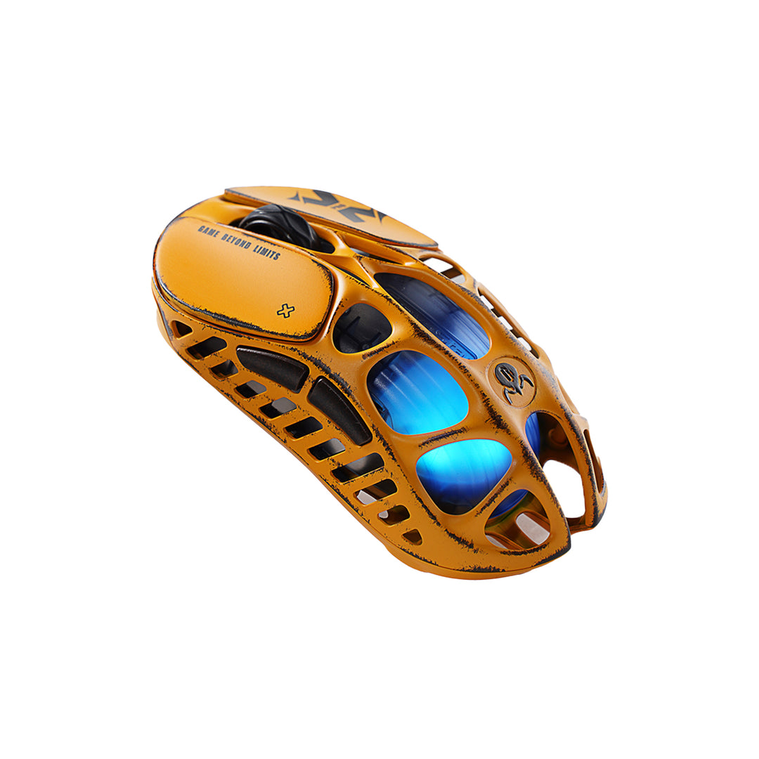 Mouse gamer Gravastar Mercury XPRO Inalámbrico 8K Dongle Battle Worn Yellow Editión Special - Achorao