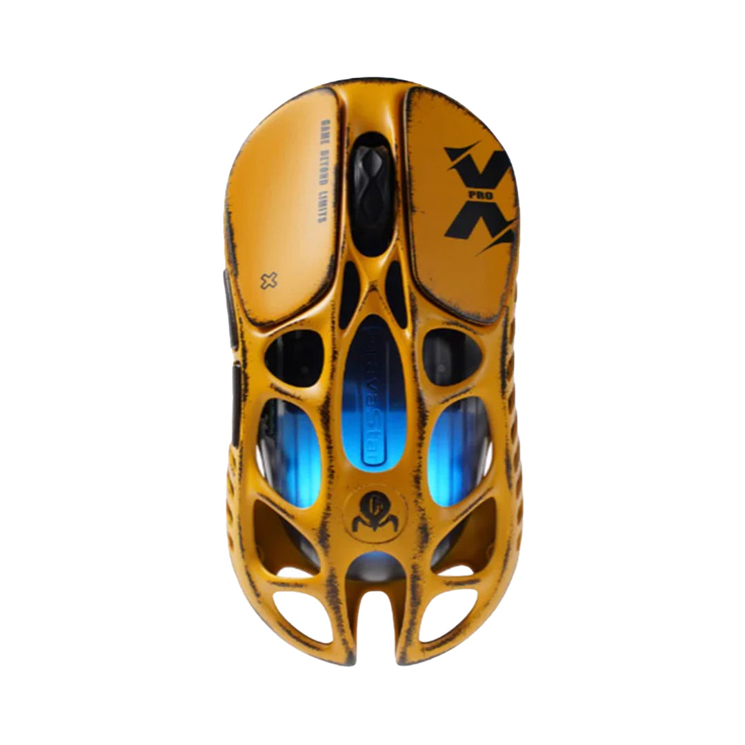Mouse gamer Gravastar Mercury XPRO Inalámbrico 8K Dongle Battle Worn Yellow Editión Special - Achorao