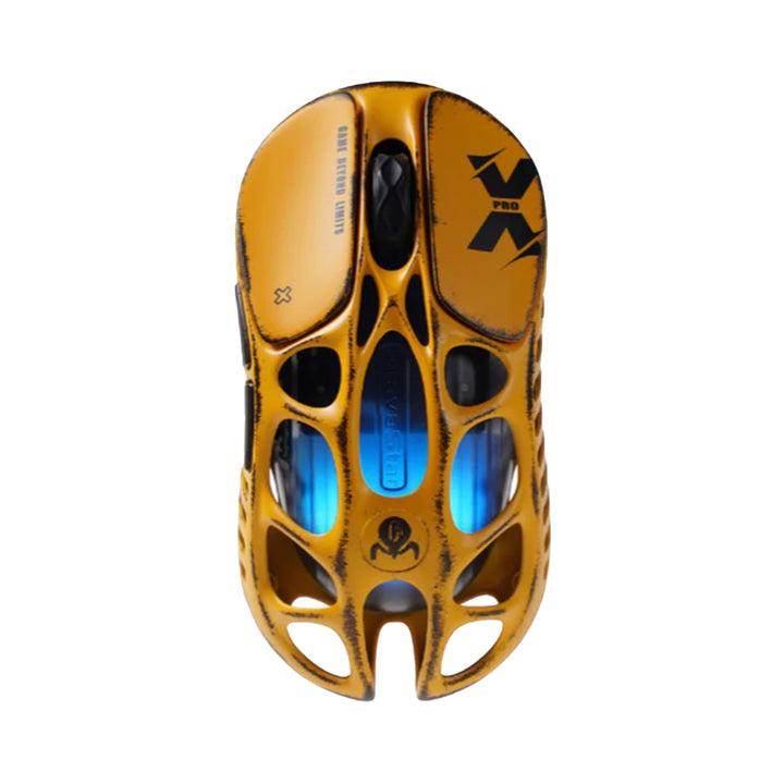 Mouse gamer Gravastar Mercury XPRO Inalámbrico 8K Dongle Battle Worn Yellow Editión Special - Achorao
