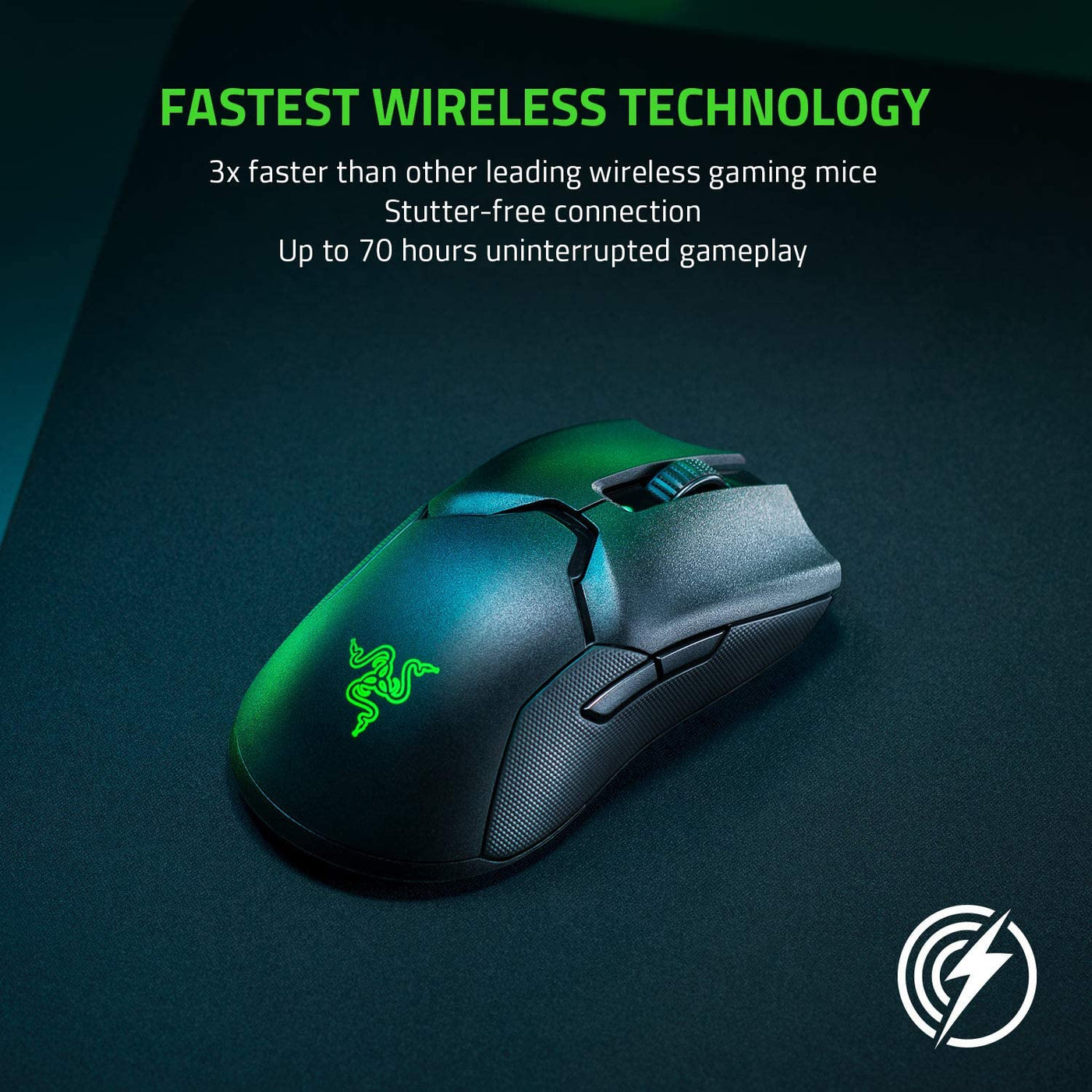 Mouse Razer Viper Ultimate Inalambrico Hyperspeed Focus+