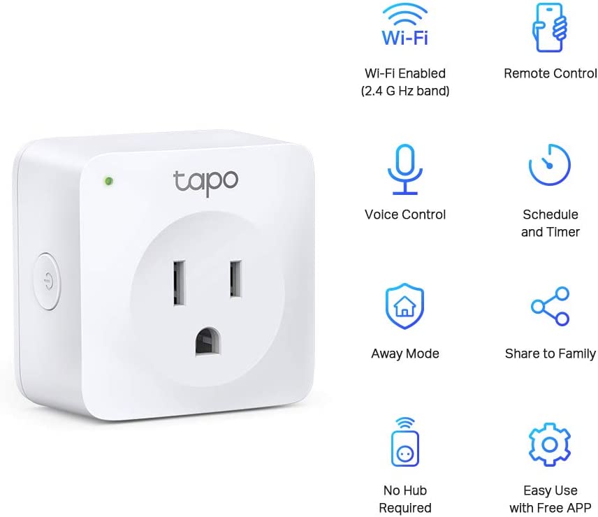 TP Link Tapo P100 (2-pack) Enchufe WiFi Inteligente Mini