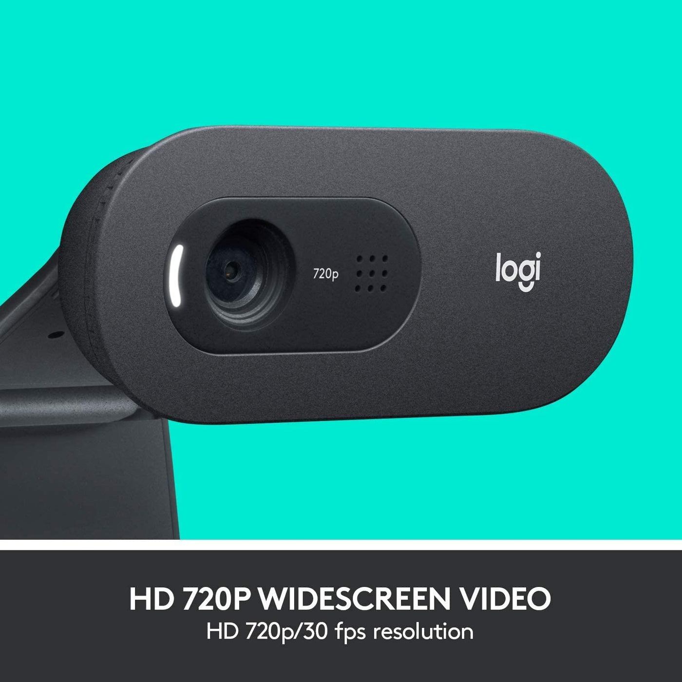 Webcam Logitech C505 con 720p y Micrófono de Largo Alcance