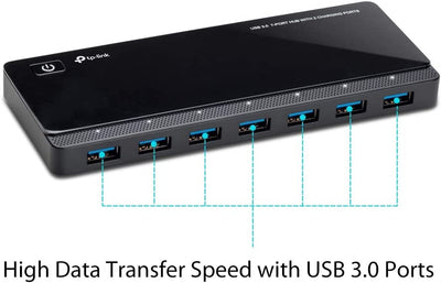 TP Link UH720 Hub de 7 Puertos USB 3.0 - 2 Puertos de Carga