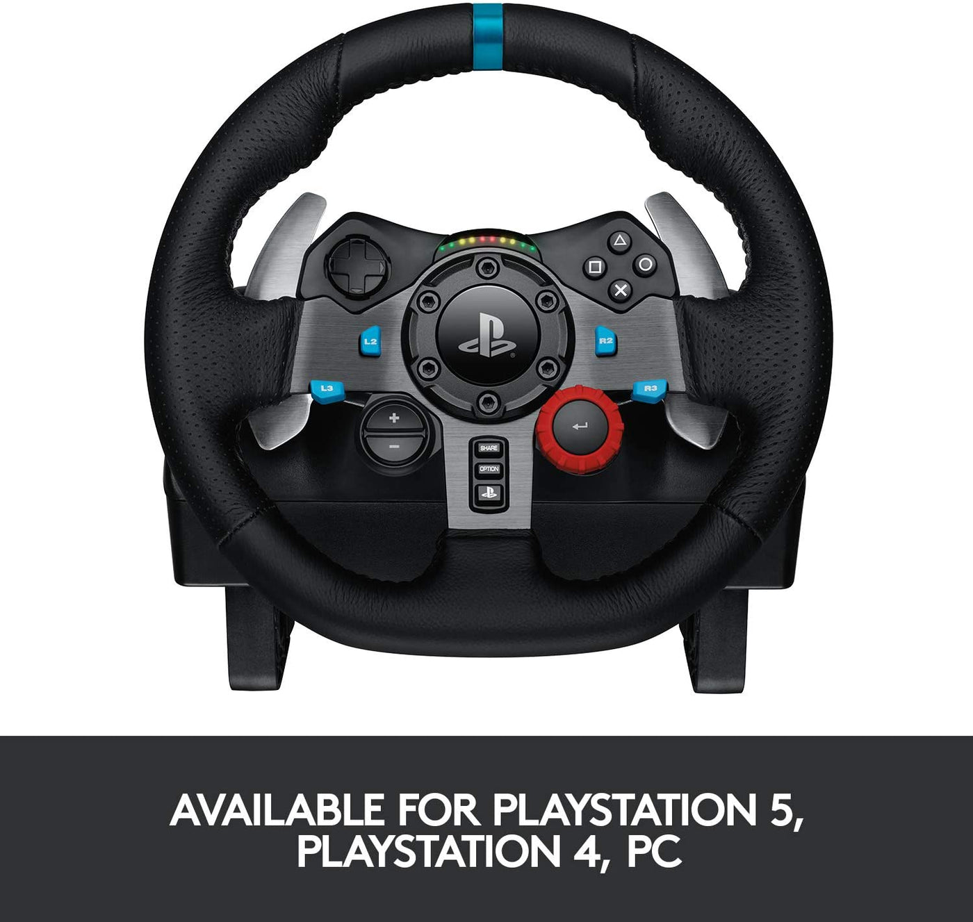 Timón Logitech G29 Volante de Cuero PS5 PS4 PC