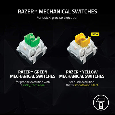 Teclado US Razer Blackwidow V3 Pro RGB inalámbrico Green Switch(P163B)