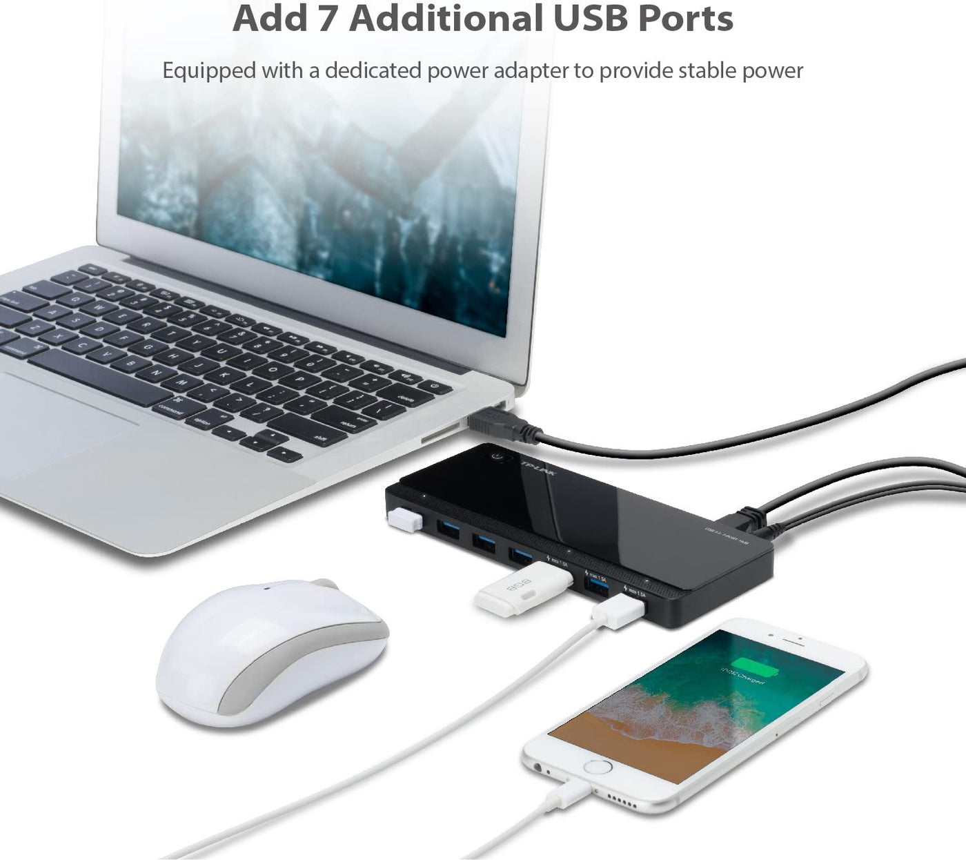 TP Link UH700 Hub de 7 Puertos USB 3.0 hasta 5 Gbps